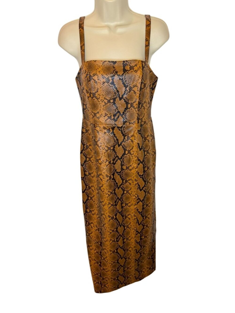 KITRI Ursula Snakeskin Vinyl Dress NWT - Size 2 - Picture 2 of 8